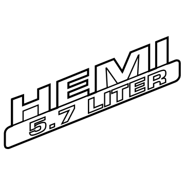Ram 68149700AB Nameplate