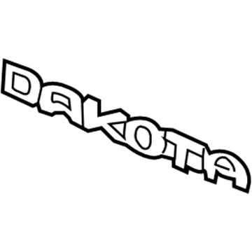 Ram 55077722AA Nameplate