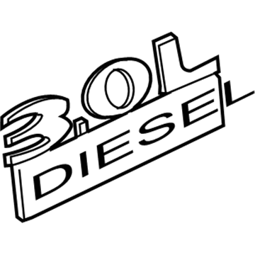 Jeep 68038123AA Nameplate