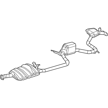 Chrysler Voyager Muffler - 68577221AA