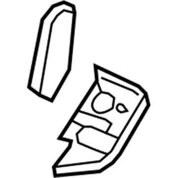 Mopar 1DT371D1AA Side Shield, Light Gray, Center Outer Passenger Side