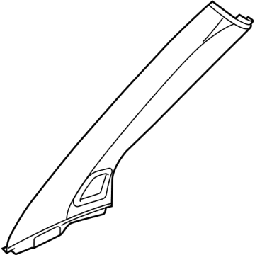Ram 7JQ49LA6AA Windshield Pillar Trim