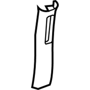 Jeep 5KP66XDVAD Upper Center Pillar Trim