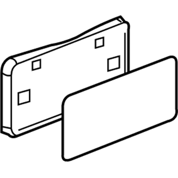 Chrysler 4805866AA License Bracket