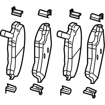 Jeep 68003701AD Brake Pads