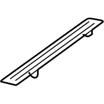 Mopar 5JN80RC3AA Scuff Plate, Gray, Front