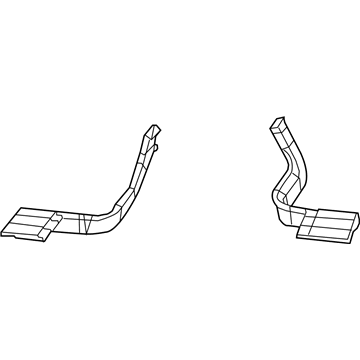 Mopar 5058423AB Rear Duct, Driver Side