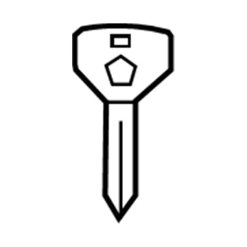 Dodge Durango Car Key - 68002316AC