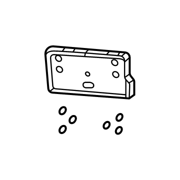 Jeep 6XH71RXFAA License Bracket