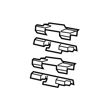 Jeep 68509082AB Brake Pads Hardware Kit