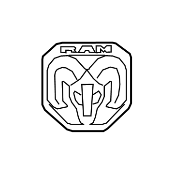 Ram 68276332AA Emblem