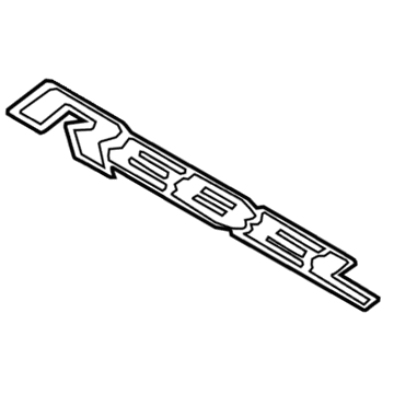 Ram 68298310AB Nameplate - Tailgate