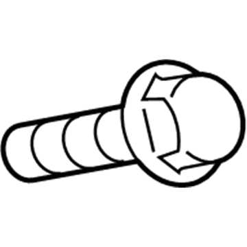 Chrysler 6505656AA Bolt-Hexagon Flange Head