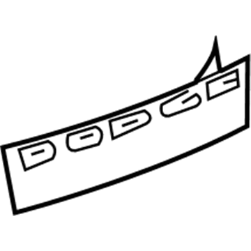 Mopar WN80ERSAC Decal, Rear