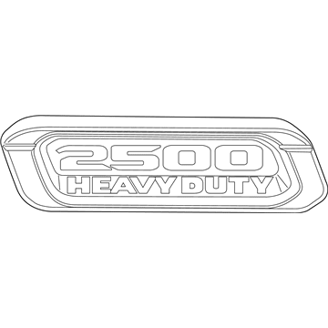 Ram 68362210AC Nameplate