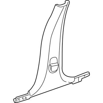 Mopar RC21XDVAG Pillar Trim, Dark Gray, Lower Driver Side