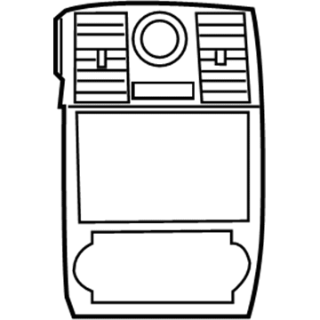 Mopar 1LC59DX9AA Center Bezel, Gray Mopar 1LC59DX9AA Center Bezel, Gray