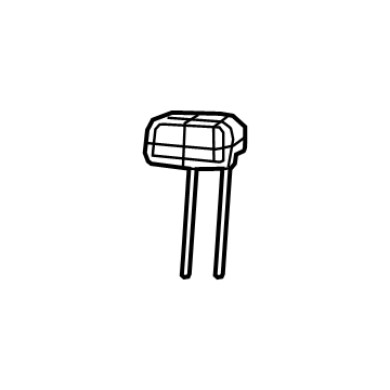 Mopar 6KJ23SA5AB Headrest, Black/Gray, Rear Mopar 6KJ23SA5AB Headrest, Black/Gray, Rear