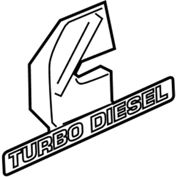 Mopar 68149701AB Nameplate, Front