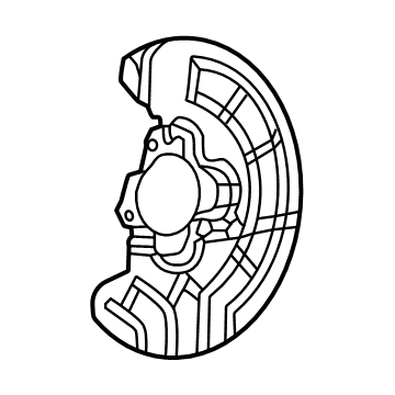 Ram ProMaster 1500 Brake Dust Shield - 68551080AA