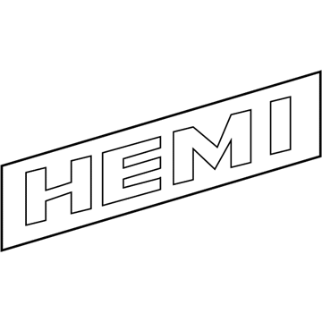 Mopar 4806313AA Nameplate, Front