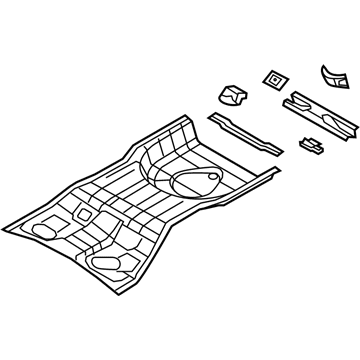 Chrysler 5076043AF Rear Floor Pan