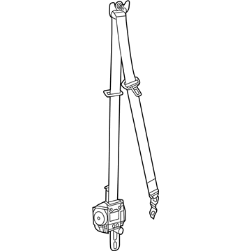Jeep 1GE04BD3AD Retractor Assembly