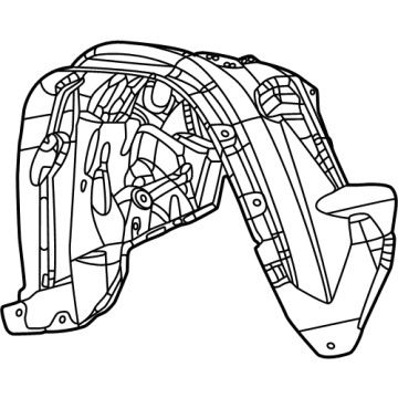Jeep Grand Cherokee L Fender Splash Shield - 68376707AG