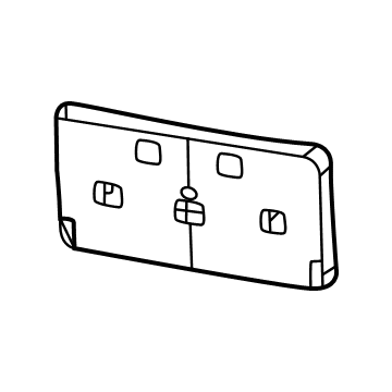 Jeep 68411208AA License Bracket