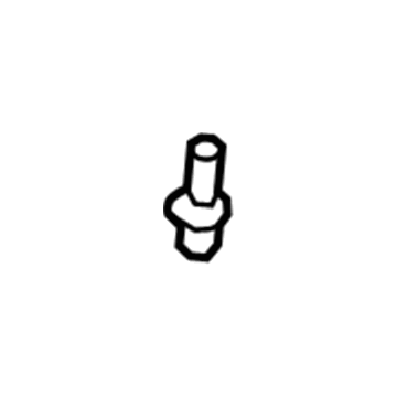 Mopar 68053681AA Lower Deflector Retainer, Front