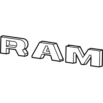 Mopar 68247263AA Nameplate, Front