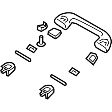 Mopar 1SW77HDAAE Assist Strap, Rear