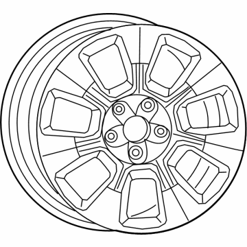 Jeep 6BZ431STAA Wheel, Alloy