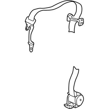 Dodge 5HG261L8AF Rear Belt Assembly