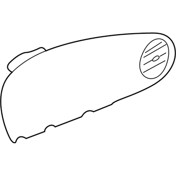 Mopar RN531AAAH Passenger Air Bag Cover, Slate Gray, Passenger Side