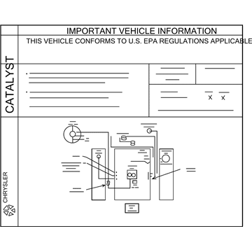 Dodge 53032024AA Emission Label