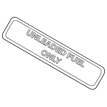 Dodge 4206059 Fuel Label