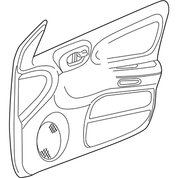 Mopar PZ53XDVAK Trim Panel Assembly, Front Inner Driver Side