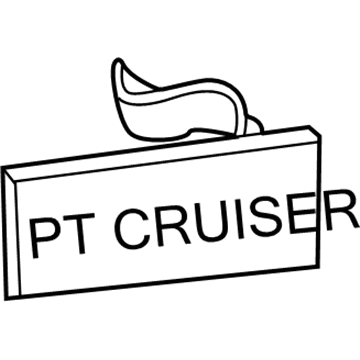 Mopar 5303581AB Nameplate, Front Mopar 5303581AB Nameplate, Front