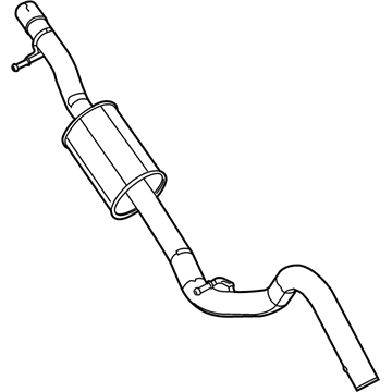 Jeep Wrangler Exhaust Pipe - 5147213AD