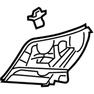 Mopar 4389745AC Tail Lamp Pocket, Rear Driver Side