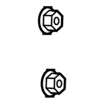 Jeep 6101831 Upper Hinge Nut