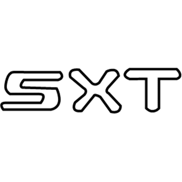 Mopar 4806063AA Nameplate, Rear Mopar 4806063AA Nameplate, Rear