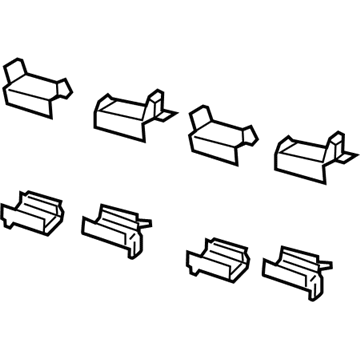 Jeep 68376750AA Brake Pads Hardware Kit