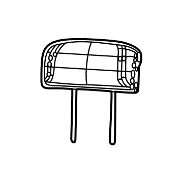 Jeep 6XS211T3AE Headrest, Center