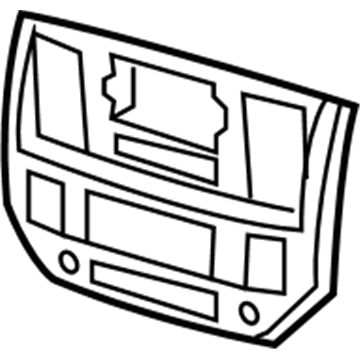 Dodge 1CN271DHAB Center Bezel