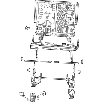 Mopar 68422644AI Frame - Third Row Seat 68422644AI Mopar Frame - Third Row Seat Illustration 1 of 1