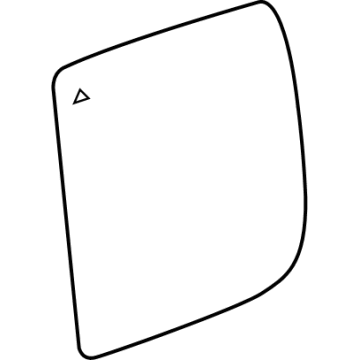 Ram 68401395AA Mirror Glass