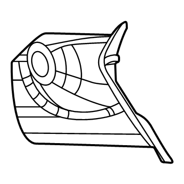 Ram 68531452AA Side Camera Housing