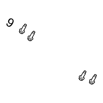 Ram 6106104AA Sunvisor Screw